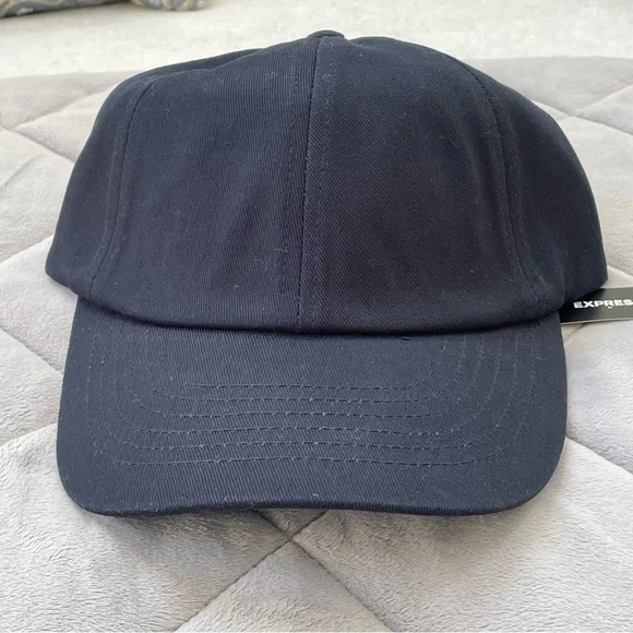 NWT - Express Men’s Navy Blue Baseball Cap One Size - Picture 1 of 4